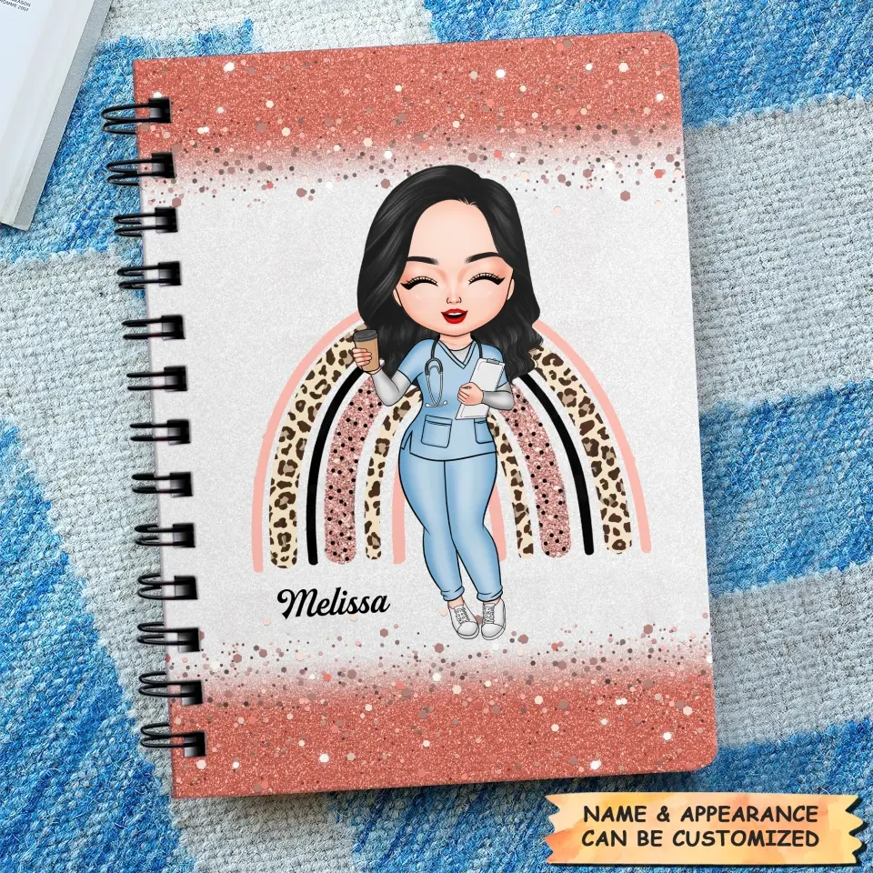 Personalized Spiral Journal - Gift For Nurse - Love Nurse Life ARND005