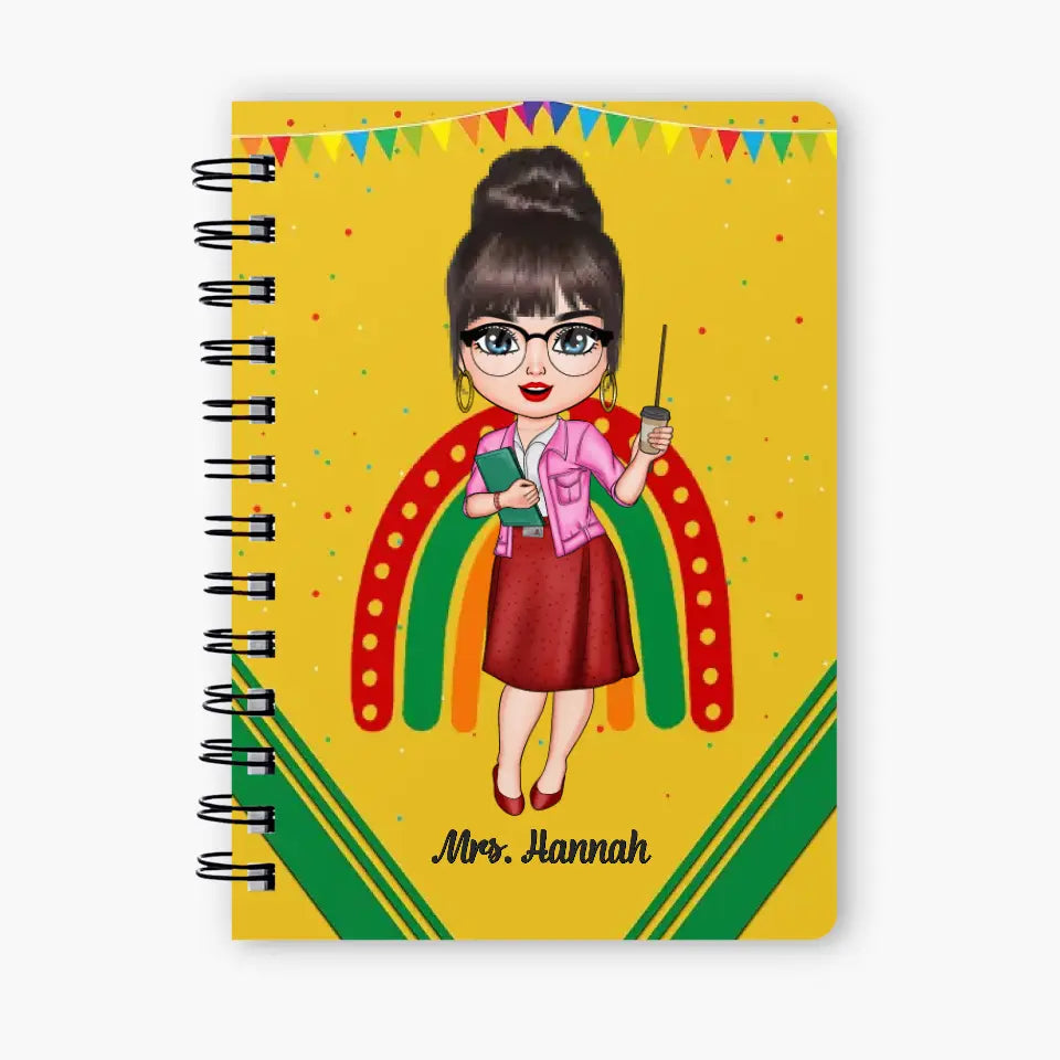 Personalized Spiral Journal - Gift For Teacher - It's A Good Day To Teach Tiny Humans ARND005