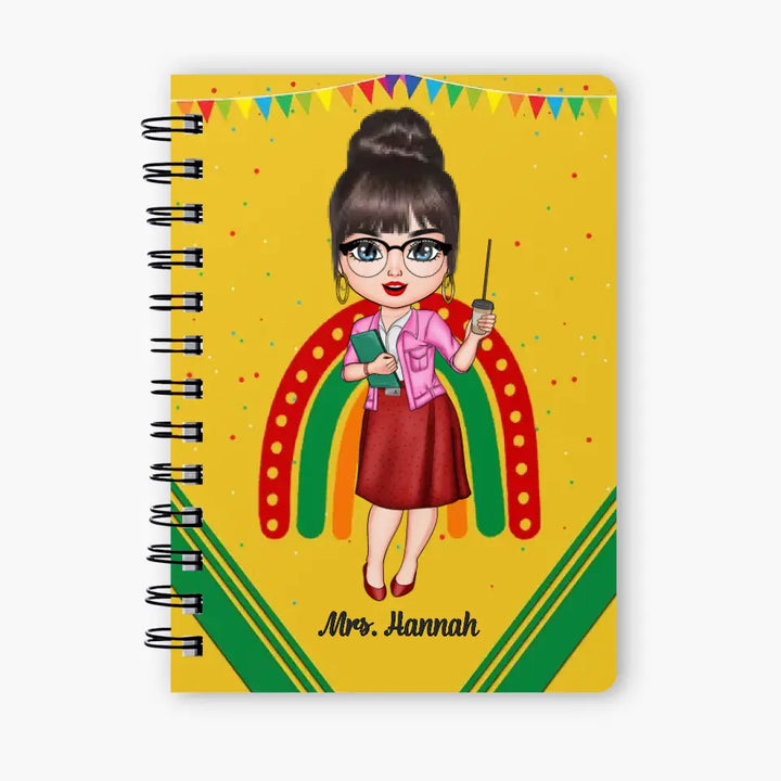 Personalized Spiral Journal - Gift For Teacher - It's A Good Day To Teach Tiny Humans ARND005