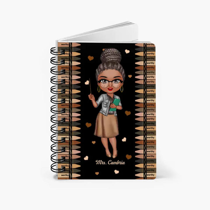 Personalized Spiral Journal - Gift For Teacher - I Teach Love ARND005