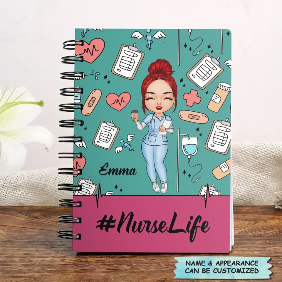 Personalized Spiral Journal - Gift For Nurse - Nurselife