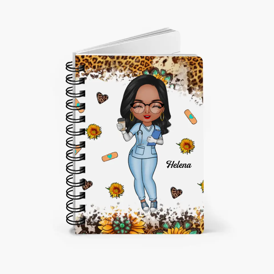 Personalized Spiral Journal - Gift For CNA - Nutrition Facts