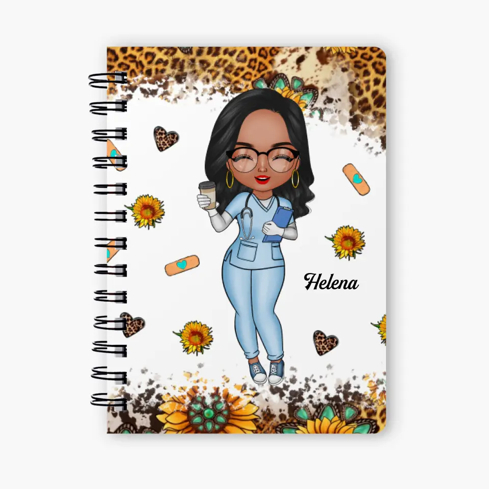 Personalized Spiral Journal - Gift For CNA - Nutrition Facts