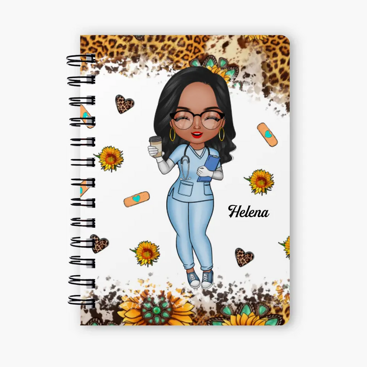 Personalized Spiral Journal - Gift For CNA - Nutrition Facts