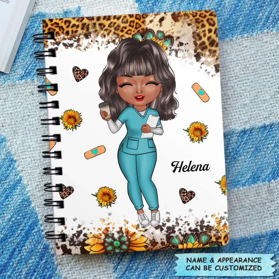 Personalized Spiral Journal - Gift For CNA - Nutrition Facts