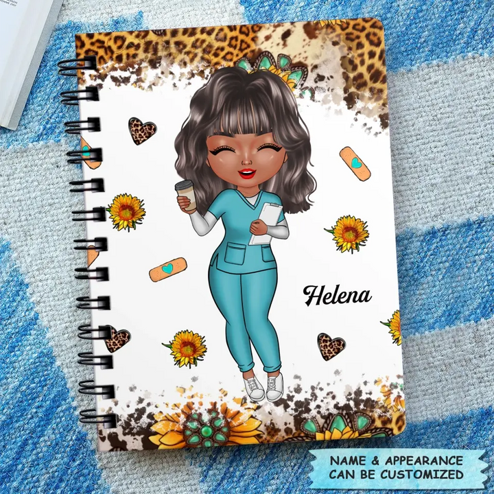 Personalized Spiral Journal - Gift For CNA - Nutrition Facts