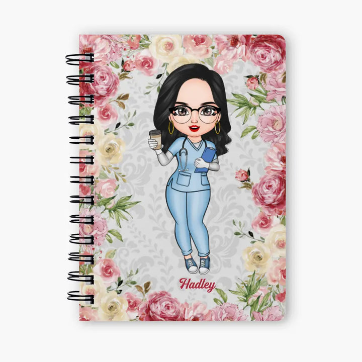 Personalized Spiral Journal - Gift For Nurse - Work Of Heart