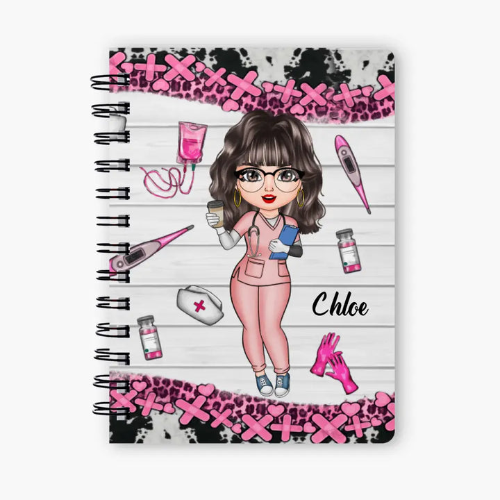 Personalized Spiral Journal - Gift For CNA - Heartbeat Of Long-Term Care