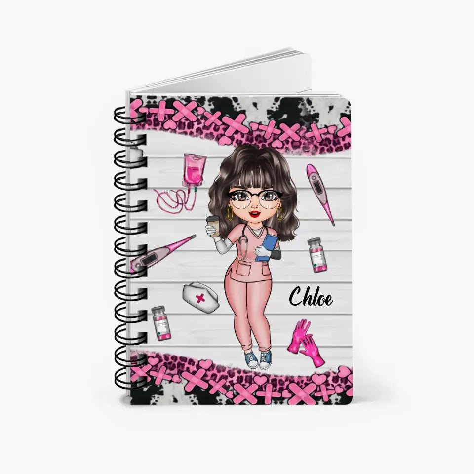 Personalized Spiral Journal - Gift For CNA - Heartbeat Of Long-Term Care