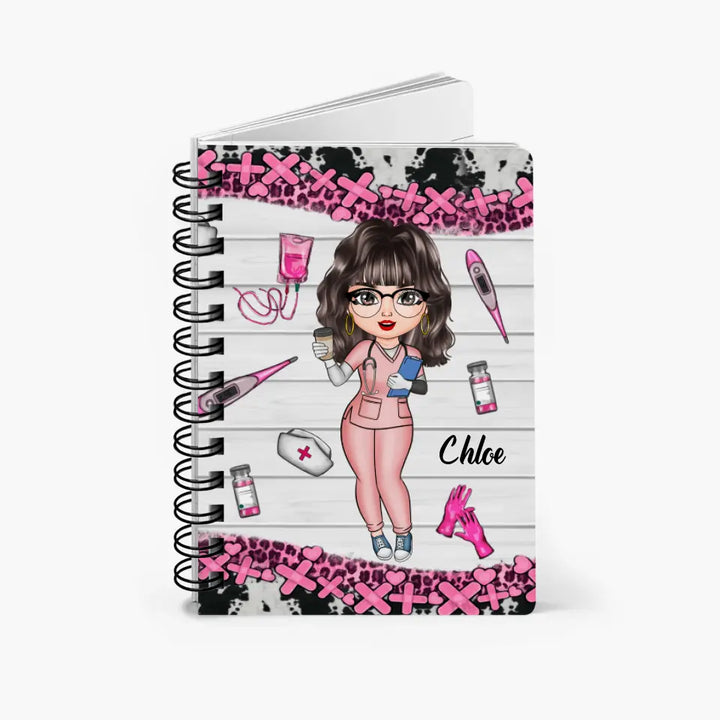 Personalized Spiral Journal - Gift For CNA - Heartbeat Of Long-Term Care