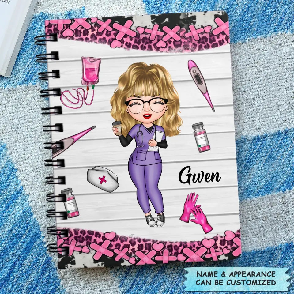 Personalized Spiral Journal - Gift For CNA - Heartbeat Of Long-Term Care