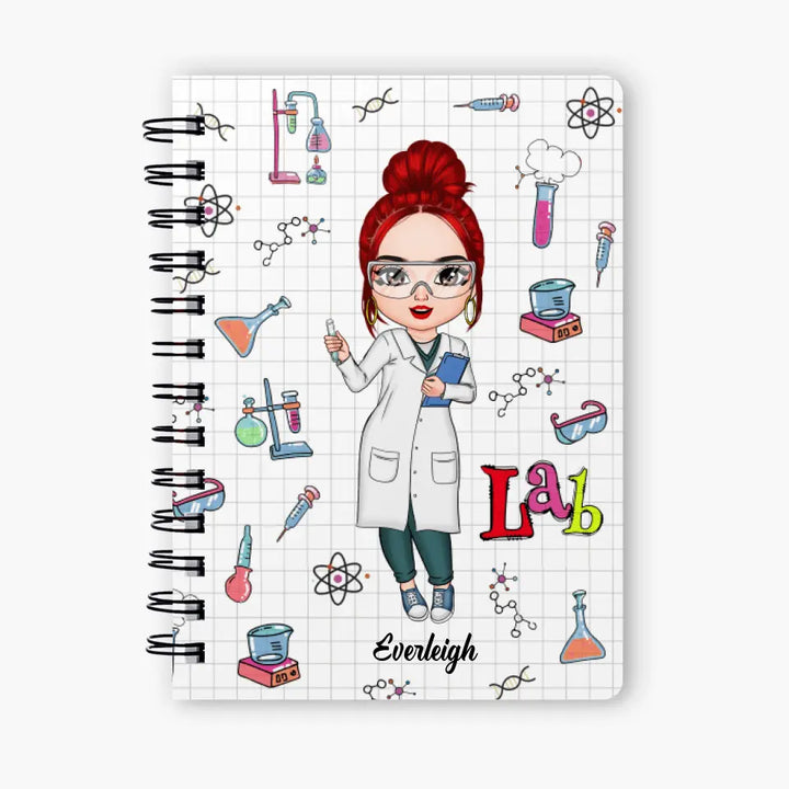 Personalized Spiral Journal - Gift For Lab Tech - Love My Job