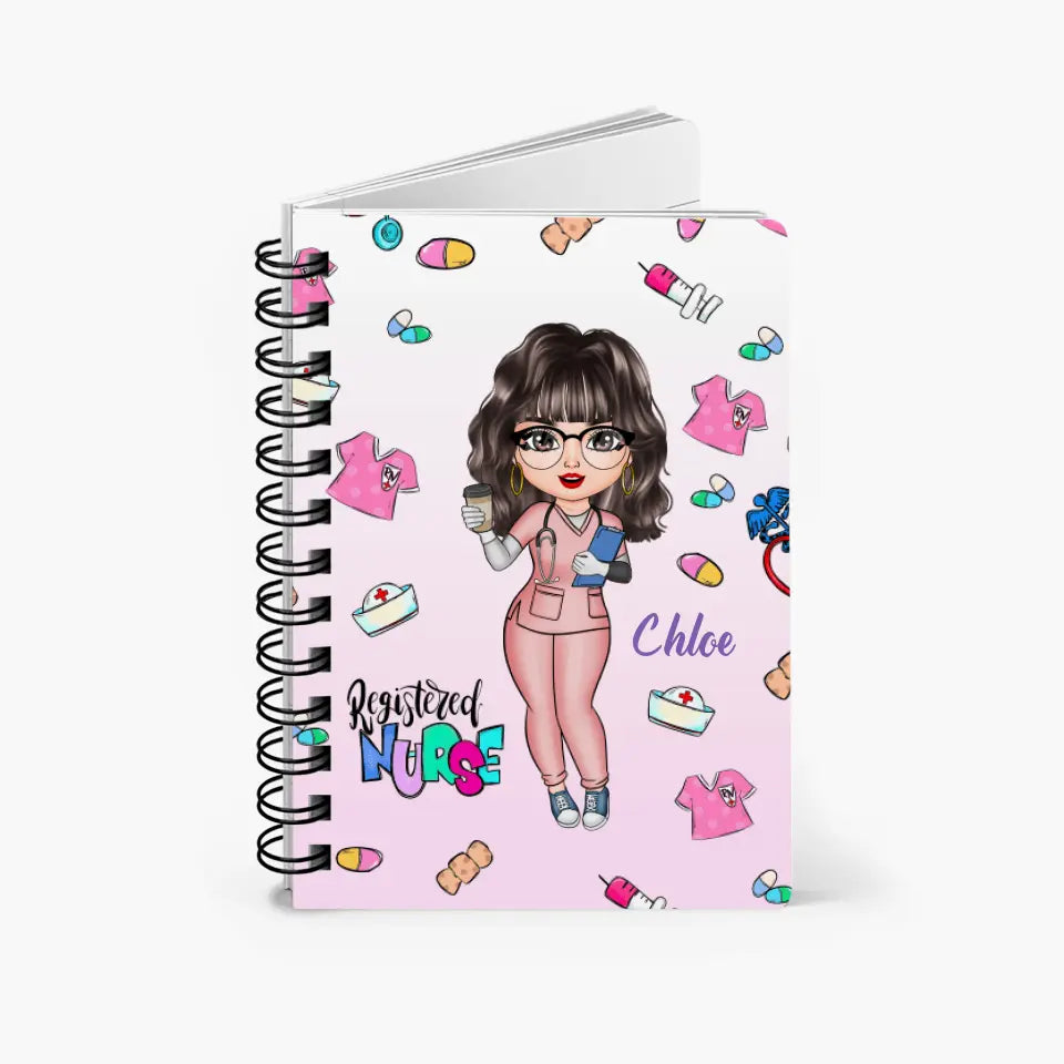 Personalized Spiral Journal - Gift For Nurse - Being A Registered Nurse