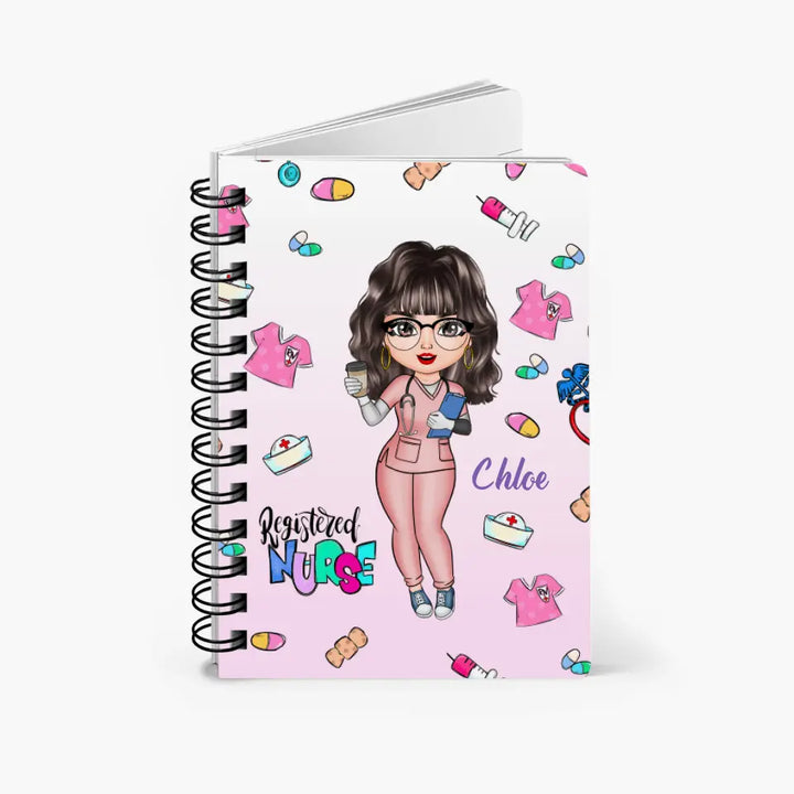 Personalized Spiral Journal - Gift For Nurse - Being A Registered Nurse