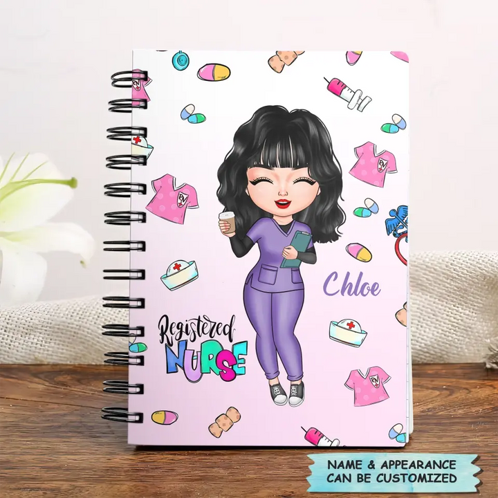 Personalized Spiral Journal - Gift For Nurse - Being A Registered Nurse