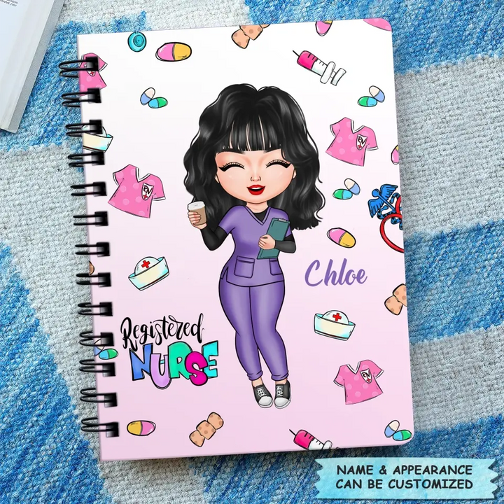 Personalized Spiral Journal - Gift For Nurse - Being A Registered Nurse