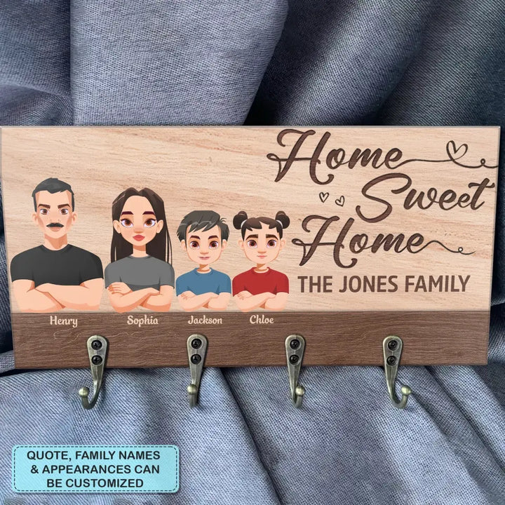Personalized Custom Key Holder - Mother's Day, Father's Day, Birthday Gift For Mom, Dad, Family Member - This Is Us