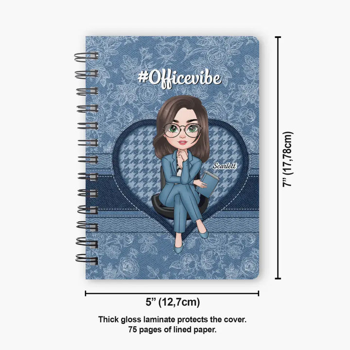 Personalized Spiral Journal - Birthday Gift For Office Staff - Humble As Ever ARND018