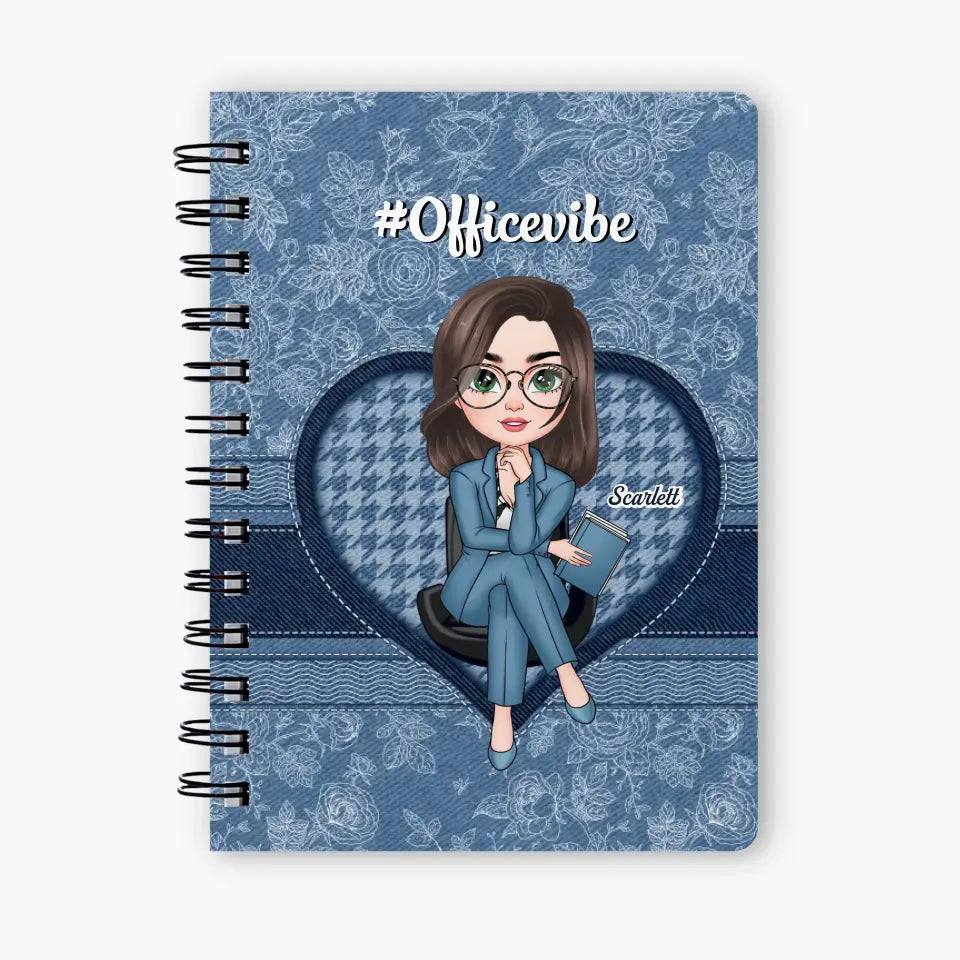 Personalized Spiral Journal - Birthday Gift For Office Staff - Humble As Ever ARND018