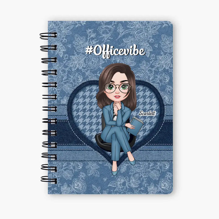 Personalized Spiral Journal - Birthday Gift For Office Staff - Humble As Ever ARND018