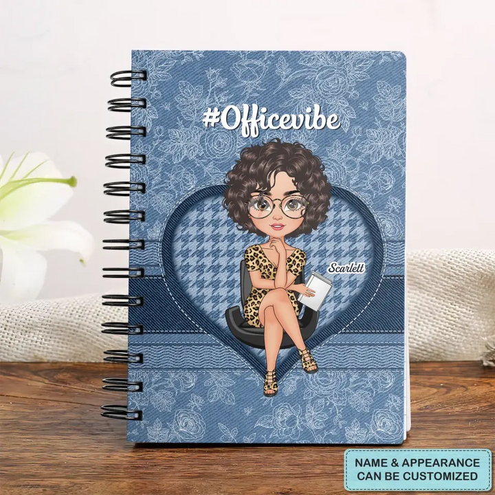 Personalized Spiral Journal - Birthday Gift For Office Staff - Humble As Ever ARND018