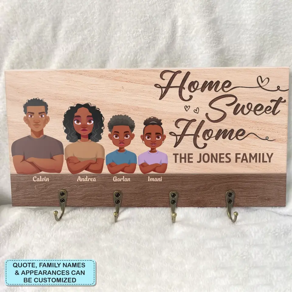 Personalized Custom Key Holder - Mother's Day, Father's Day, Birthday Gift For Mom, Dad, Family Member - This Is Us