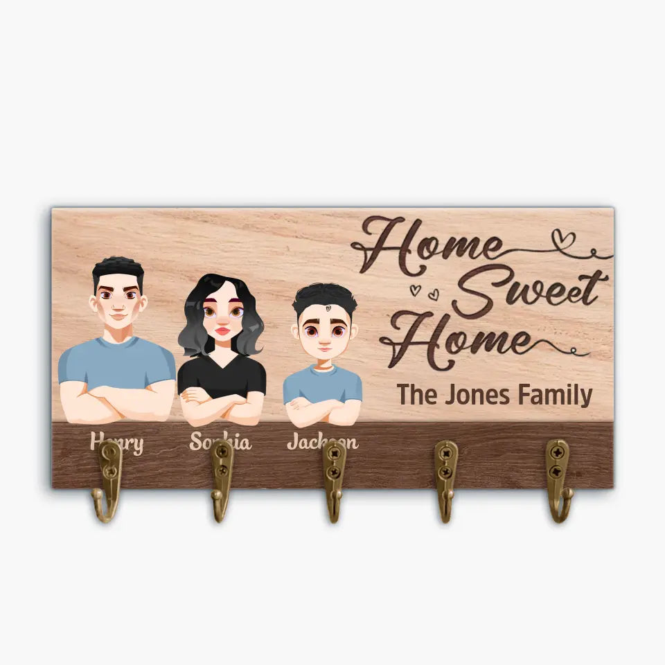 Personalized Custom Key Holder - Mother's Day, Father's Day, Birthday Gift For Mom, Dad, Family Member - This Is Us