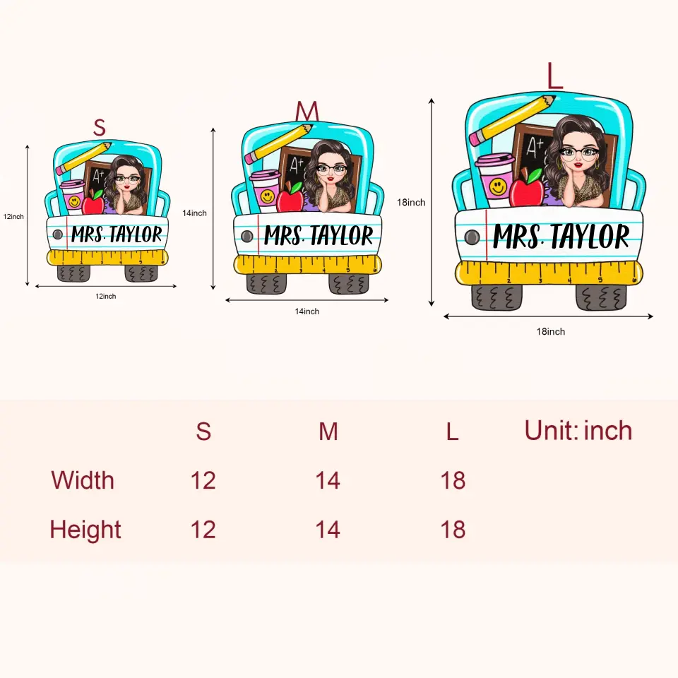 Personalized Custom Door Sign - Welcoming, Birthday, Teacher's Day Gift For Teacher - Teacher's Class