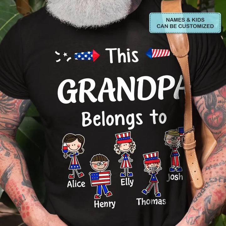 Personalized Custom T-shirt - 4th Of July, Father's Day, Birthday Gift For Dad, Grandpa - The Man The Myth The Legend