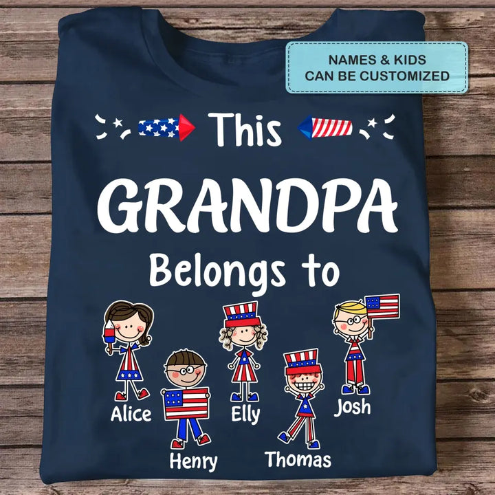 Personalized Custom T-shirt - 4th Of July, Father's Day, Birthday Gift For Dad, Grandpa - The Man The Myth The Legend