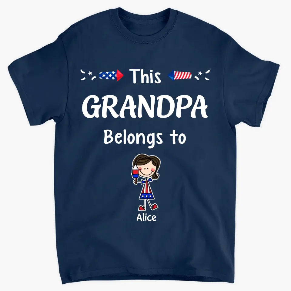 Personalized Custom T-shirt - 4th Of July, Father's Day, Birthday Gift For Dad, Grandpa - The Man The Myth The Legend