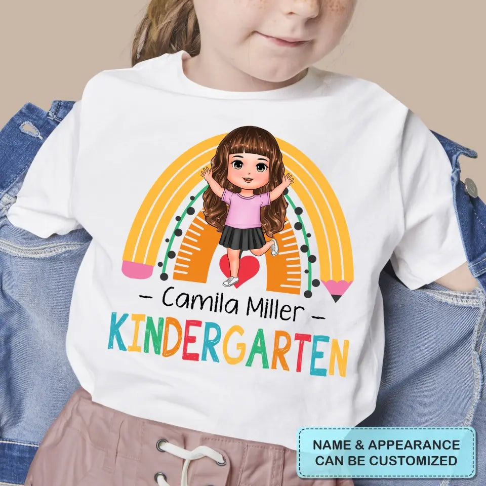 Personalized Custom T-shirt - Birthday, Back To School Gift For Kid - Grade School