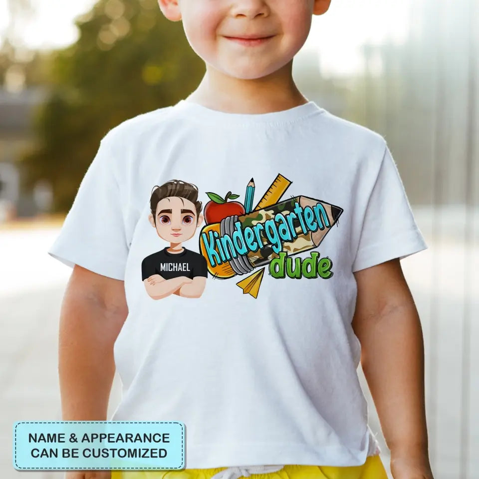 Personalized Custom T-shirt - Birthday, Back To School Gift For Kid - Back To School Dude