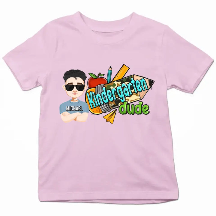 Personalized Custom T-shirt - Birthday, Back To School Gift For Kid - Back To School Dude
