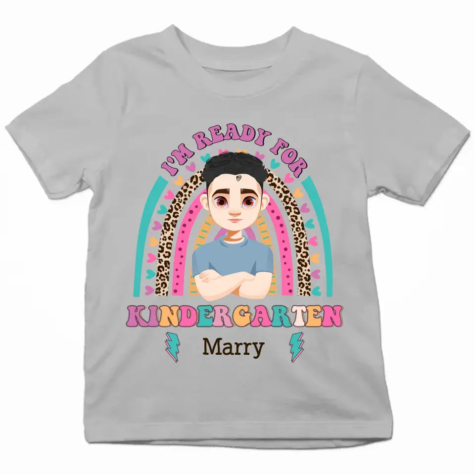 Personalized Custom T-shirt - Birthday, Back To School Gift For Kid - I'm Ready To Crush Kindergarten