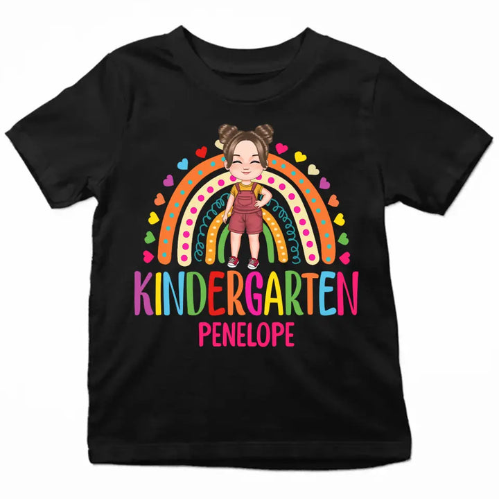 Personalized Custom T-shirt - Birthday, Back To School Gift For Kids - Hello Kintergarten Grade