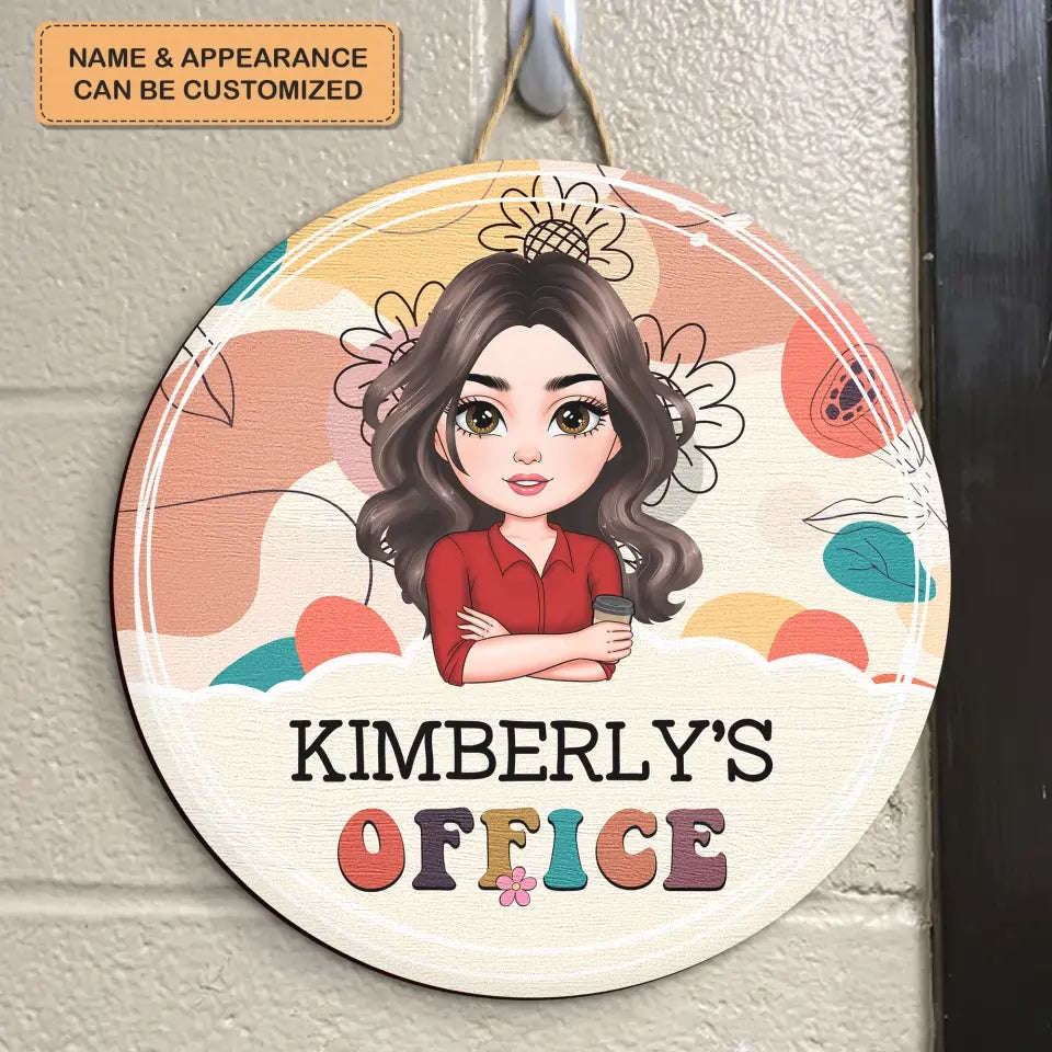 Personalized Custom Door Sign - Welcoming, Birthday Gift For Office Staff, Colleague - Welcome To My Office