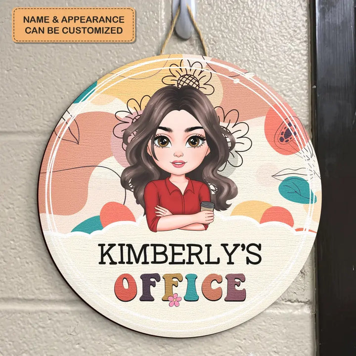 Personalized Custom Door Sign - Welcoming, Birthday Gift For Office Staff, Colleague - Welcome To My Office