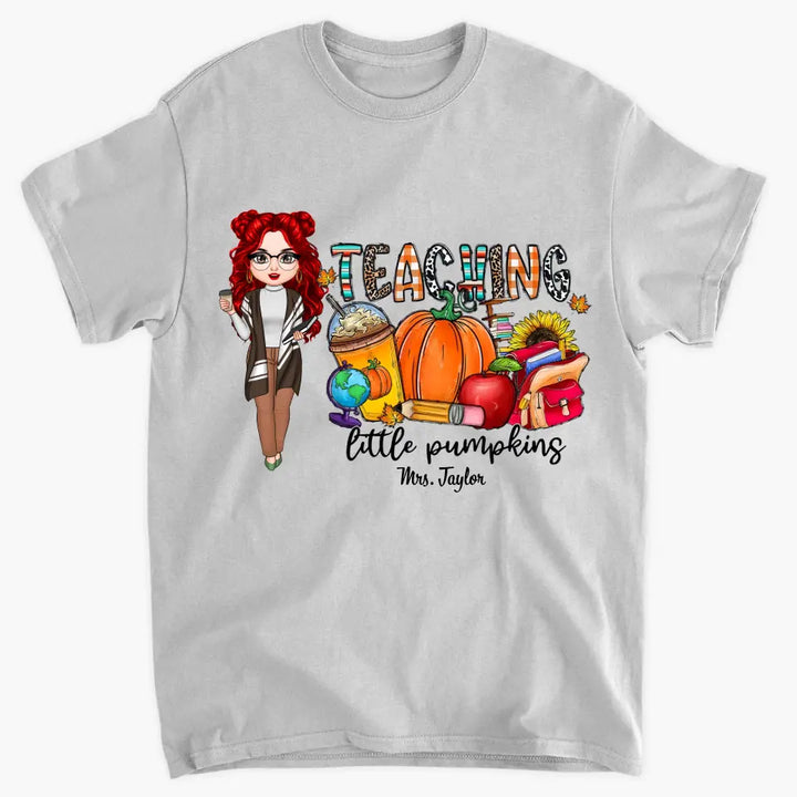Personalized Custom T-shirt - Birthday, Teacher's Day Gift For Teacher - Teaching Little Pumpkins