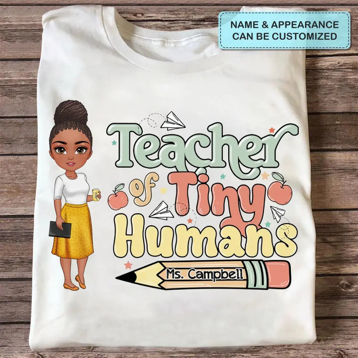 Personalized Custom T-shirt - Teacher's Day Gift For Teacher - Teacher Of Tiny Humans