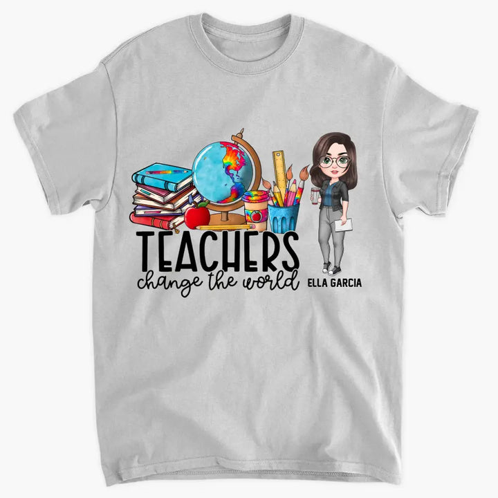 Personalized Custom T-shirt - Teacher's Day Gift For Teacher - Teachers Change The World