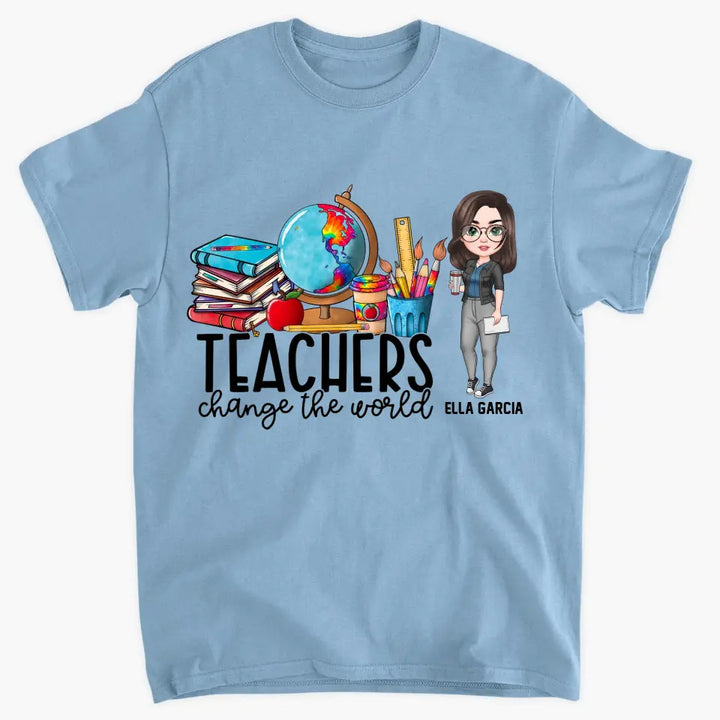 Personalized Custom T-shirt - Teacher's Day Gift For Teacher - Teachers Change The World
