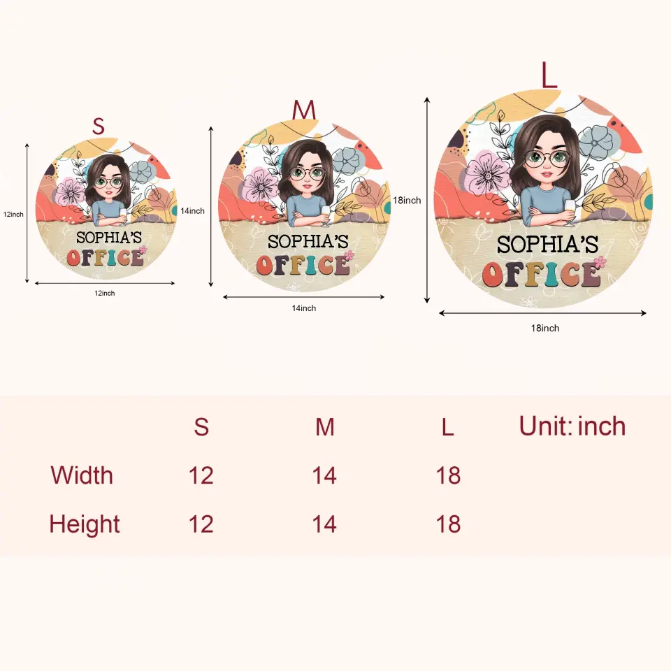 Personalized Custom Door Sign - Welcoming, Birthday Gift For Office Staff, Colleague - Welcome To My Office