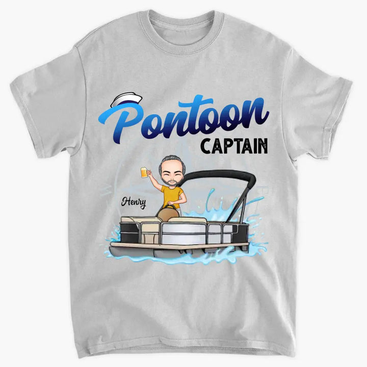 Personalized Custom T-shirt - Gift For Pontoon Lover - Pontoon Captain