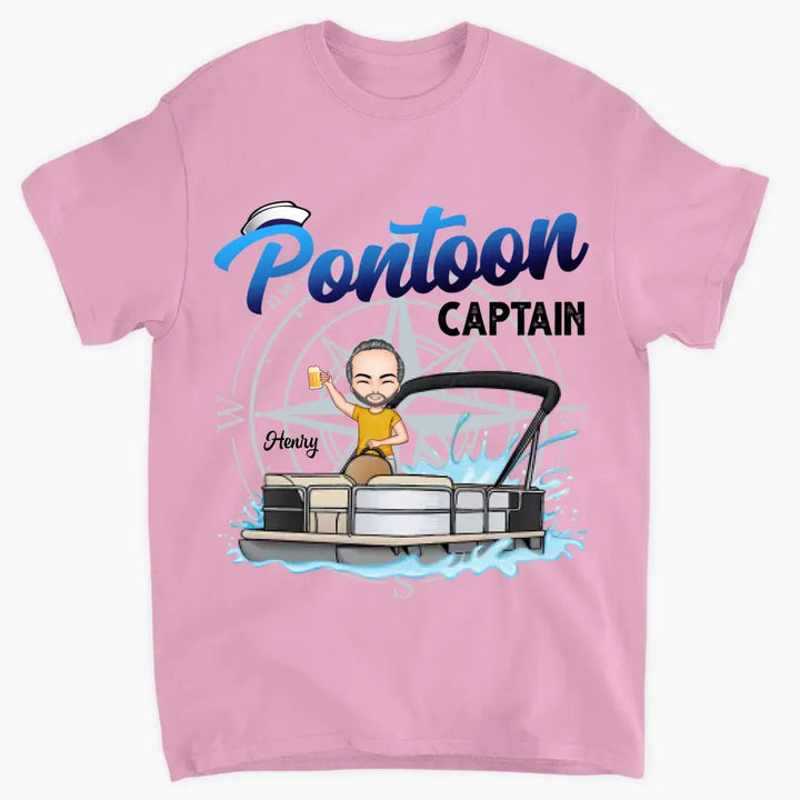 Personalized Custom T-shirt - Gift For Pontoon Lover - Pontoon Captain
