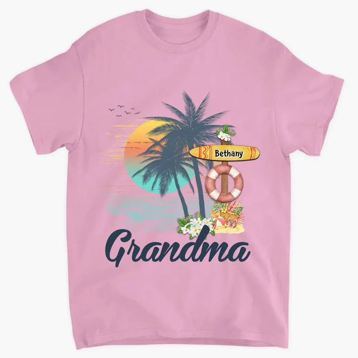 Personalized Custom T-shirt - Mother's Day, Birthday Gift For Mom, Grandma - Grandma Summer