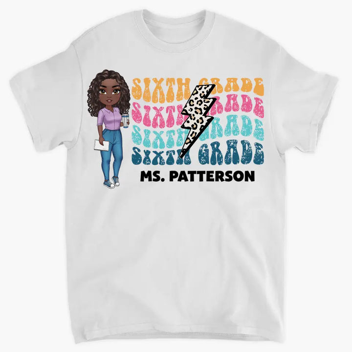 Personalized Custom T-shirt - Teacher's Day, Appreciation Gift For Teacher - Teacher Retro