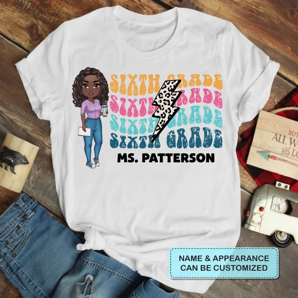 Personalized Custom T-shirt - Teacher's Day, Appreciation Gift For Teacher - Teacher Retro