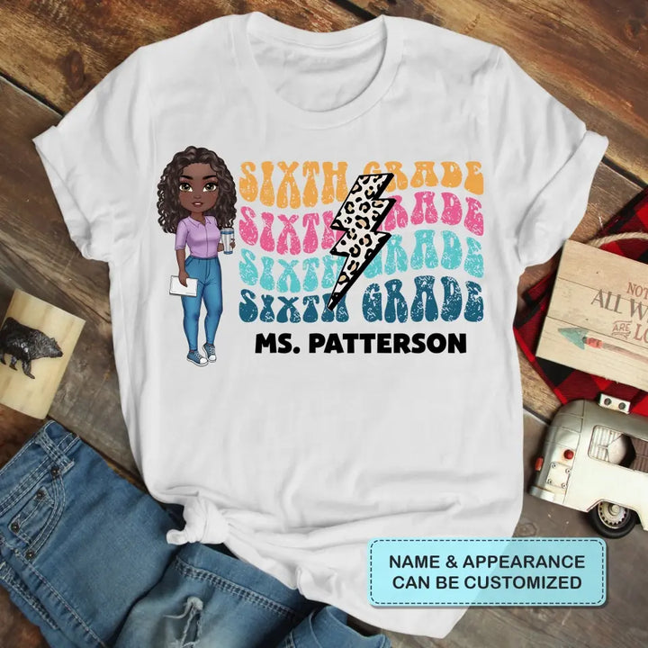 Personalized Custom T-shirt - Teacher's Day, Appreciation Gift For Teacher - Teacher Retro