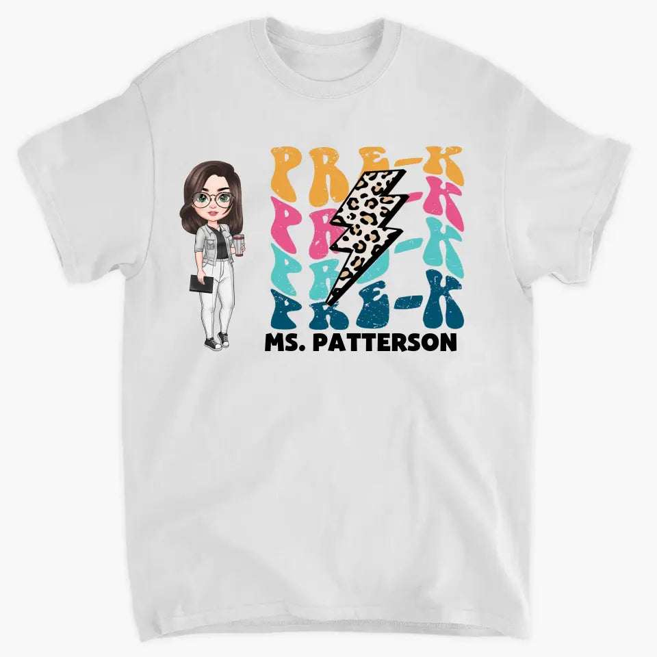 Personalized Custom T-shirt - Teacher's Day, Appreciation Gift For Teacher - Teacher Retro